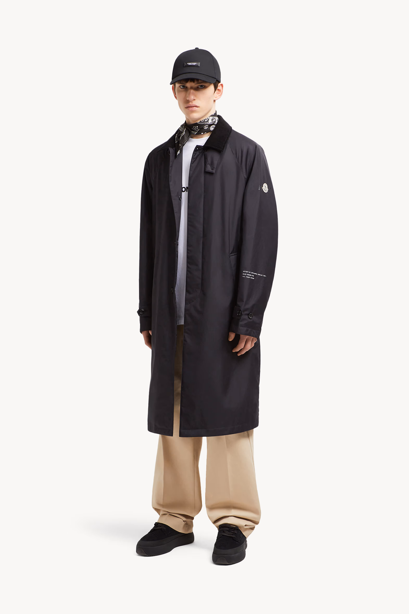Moncler x FRGMT Nabeh GORE-TEX INFINIUM⢠Trench Coat Men Navy Blue Moncler 0